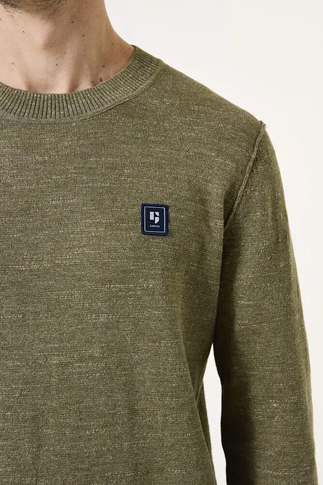 Garcia Пуловер с овално деколте | Ветивер | 2