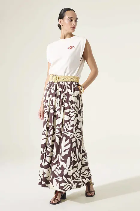 Garcia Пола с флорален принт | Земнокафява | 2