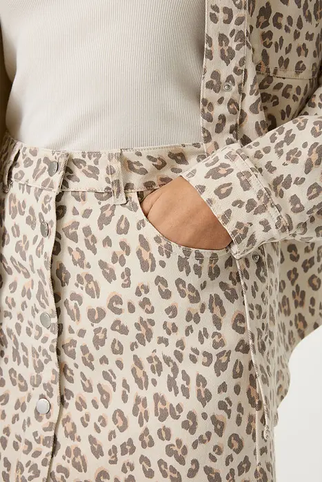 Garcia Къса пола с животински принт | 2