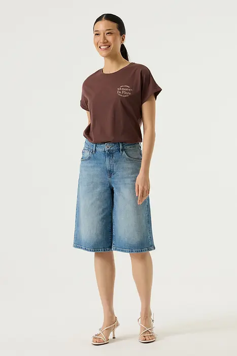 Garcia Дамска тениска с текстов принт | 2