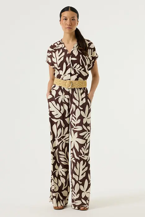 Garcia Дамски панталон с флорален принт | 2