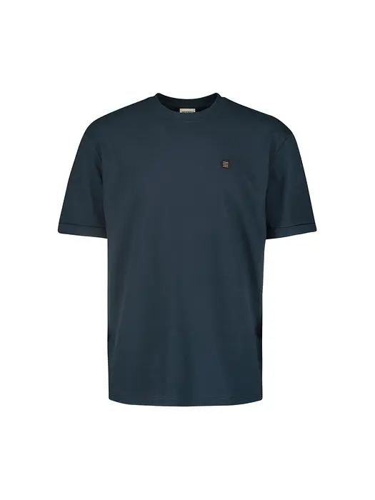 No Excess Синя тениска с лого 