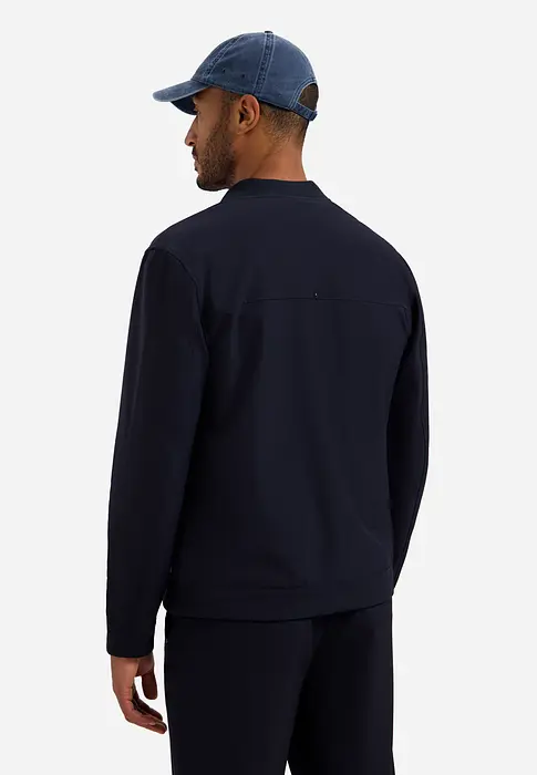 No Excess Jacket Shirt College Collar Full Zipper Stretch Sedoc | 2