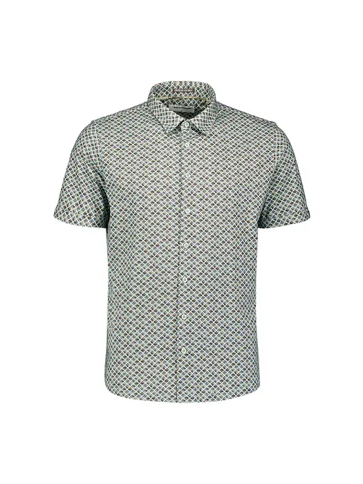 No Excess Мъжка риза с геометричен принт