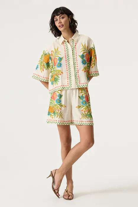 Garcia Къси панталони с флорален принт | 2