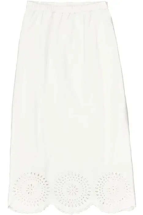 Garcia Миди пола в бял цвят