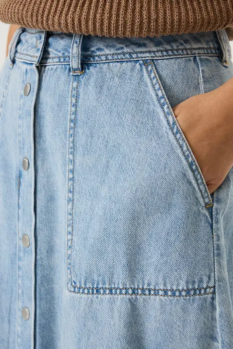 Garcia Дънкова пола с копчета | 2