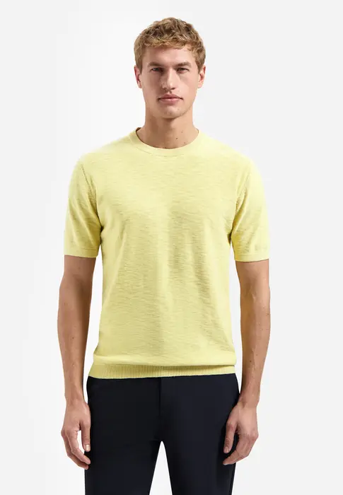 No Excess Pullover Short Sleeve Crew Neck Slub