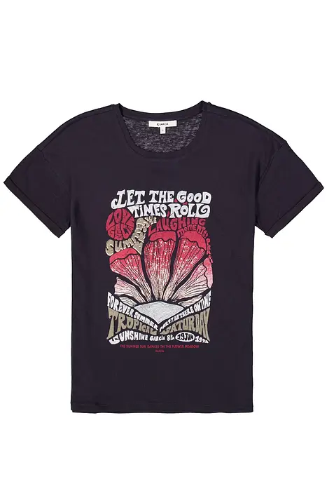 Garcia Тъмно сива тениска