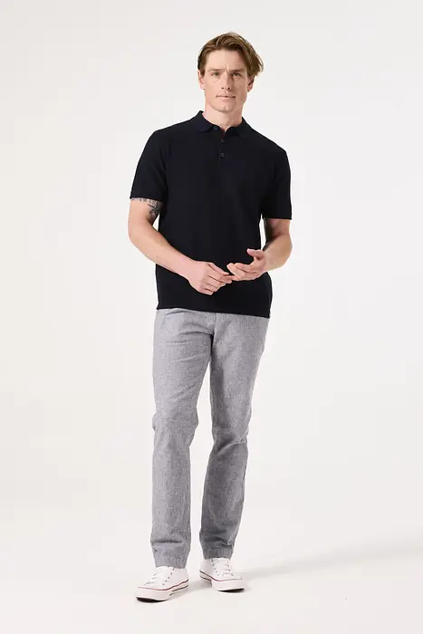 Garcia Син панталон с ластик | 2