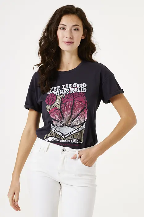 Garcia Тъмно сива тениска | 2