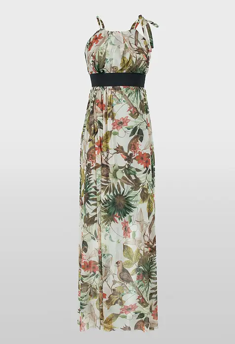 Rezvaya Бежова рокля с флорален принт | 2