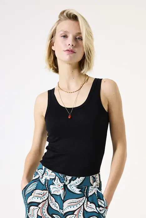 Garcia Черен потник с метална нишка | 2