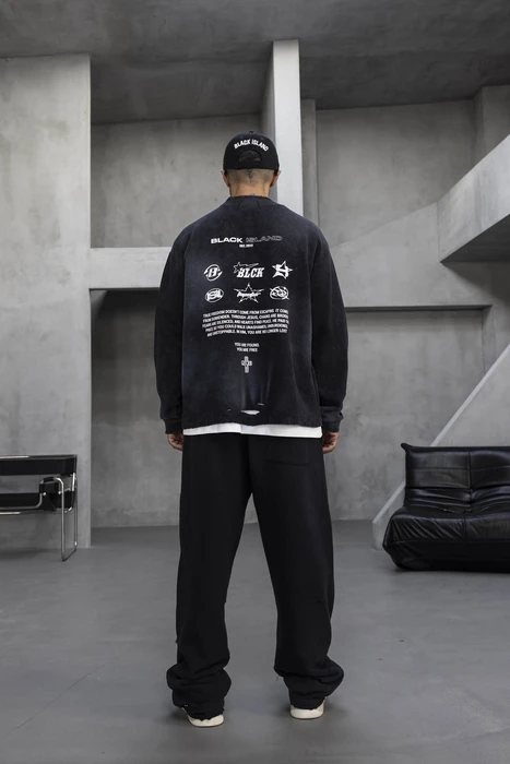Black Island Суитшърт с принт | 2