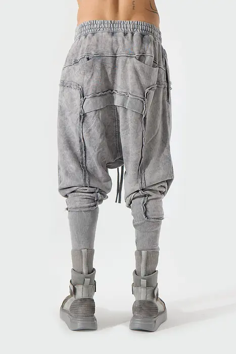 Rezvaya Ефектен оребрен панталон - Сив | 2