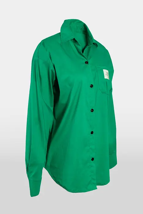 Rezvaya Зелена риза с нашивки | 2