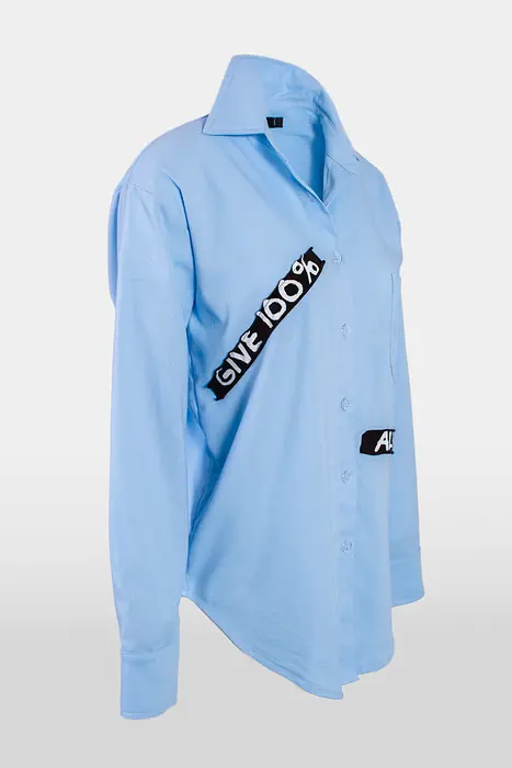 Rezvaya Синя риза с нашивки | 2