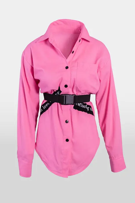 Rezvaya Розова риза с нашивки | 2