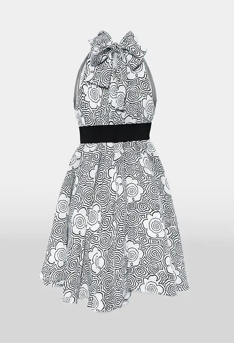 Rezvaya Бяло черна рокля   | 2