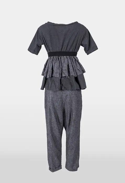 Rezvaya Ленен комплект, сив | 2