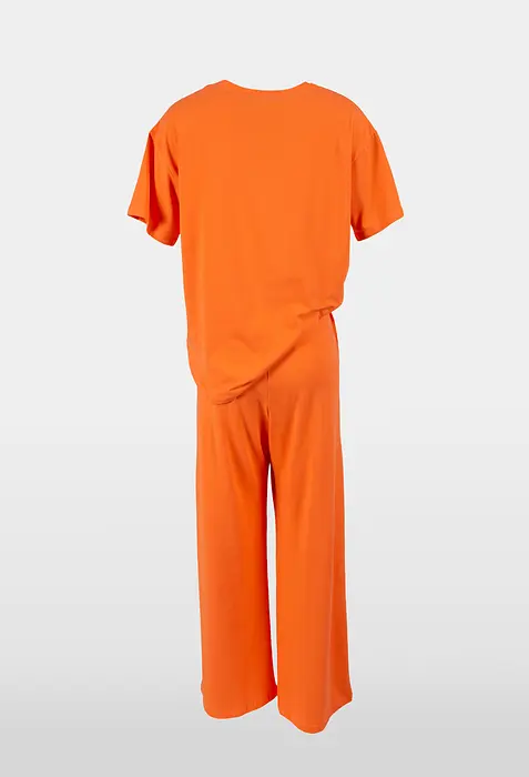 Rezvaya Оранжев комплект - трико с широк крачол | 2