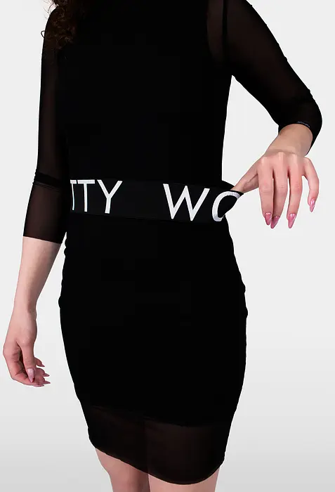 Rezvaya Рокля по тялото с колан | 2