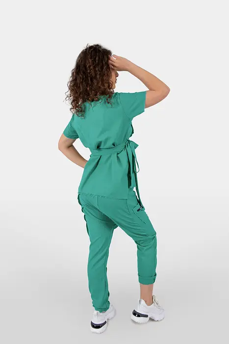 Rezvaya Зелен ленен комплект | 2