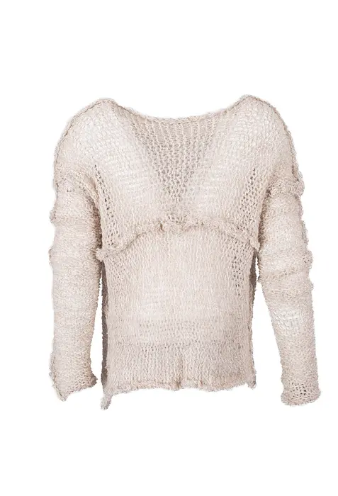 Rezvaya Вълнен пуловер с едра плетка | 2