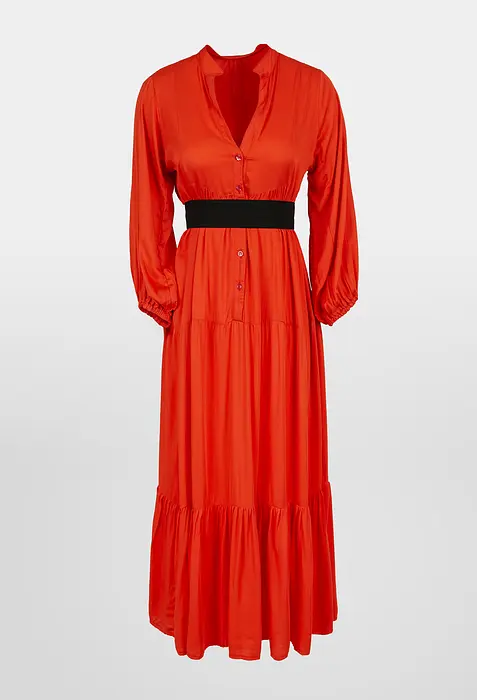 Rezvaya Дълга оранжева рокля- вискоза | 2