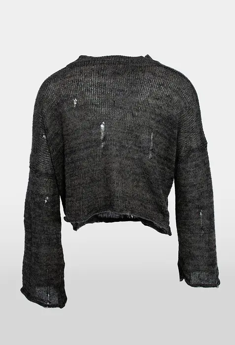 Rezvaya Вълнен пуловер-зелен меланж | 2