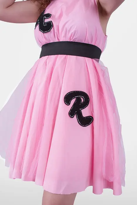 Rezvaya Рокля- розов тюл с нашивки | 2