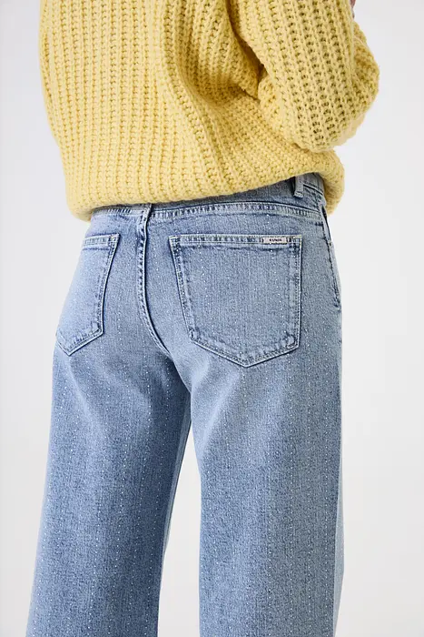 Garcia Сини клош дънки с капси | 2