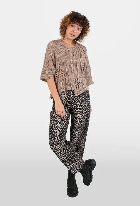 Rezvaya Дизайнерски къс пуловер с вълна | 2