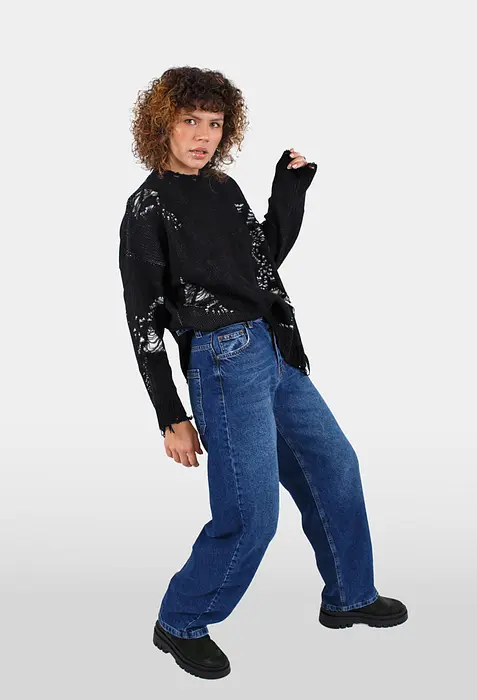 Rezvaya Пуловер с бримки | 2