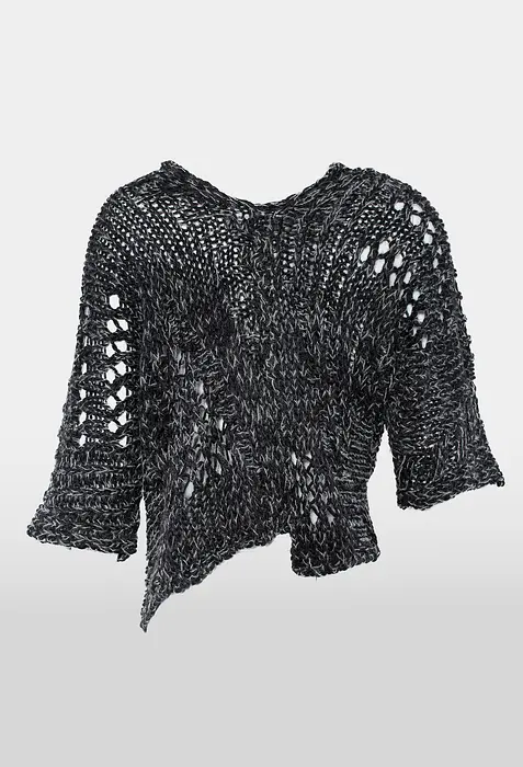 Rezvaya Къс вълнен пуловер- меланж | 2