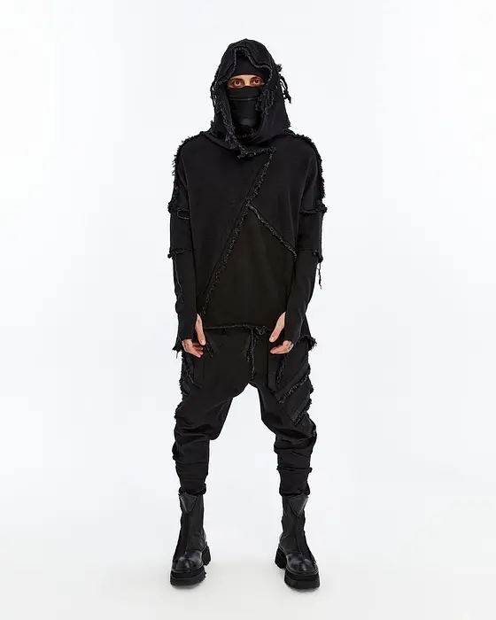 Rezvaya Суитшърт с качулка и ефектни шевове | 2