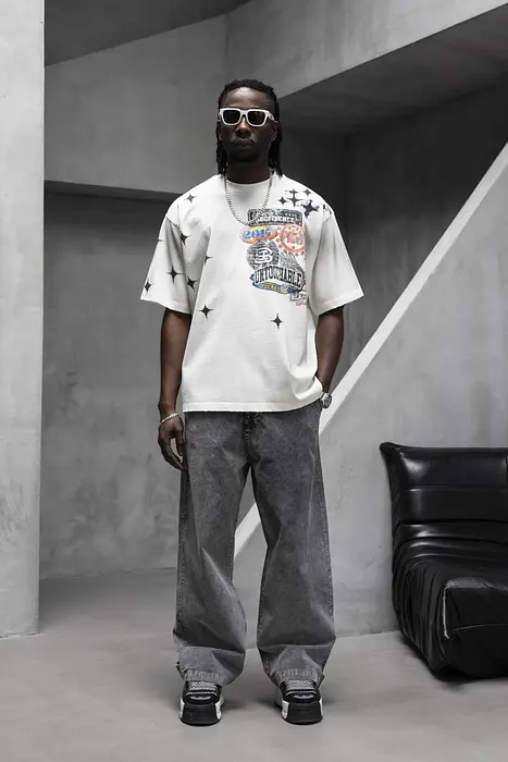 Black Island Бяла памучна тениска | 2