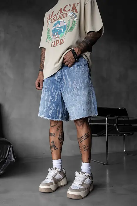 Black Island Светлосини дънкови къси панталони | 2