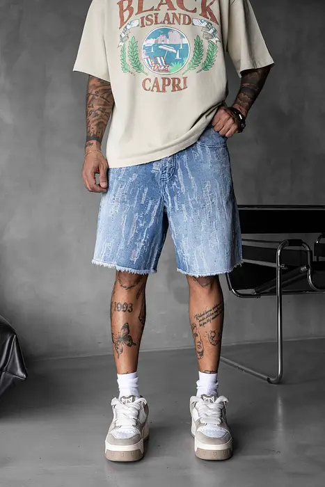 Black Island Светлосини дънкови къси панталони