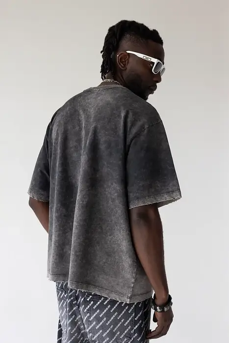 Black Island Black Island Washed Oversized тениската | 2