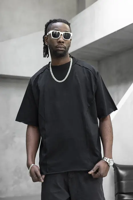 Black Island Oversized тениска- Черен