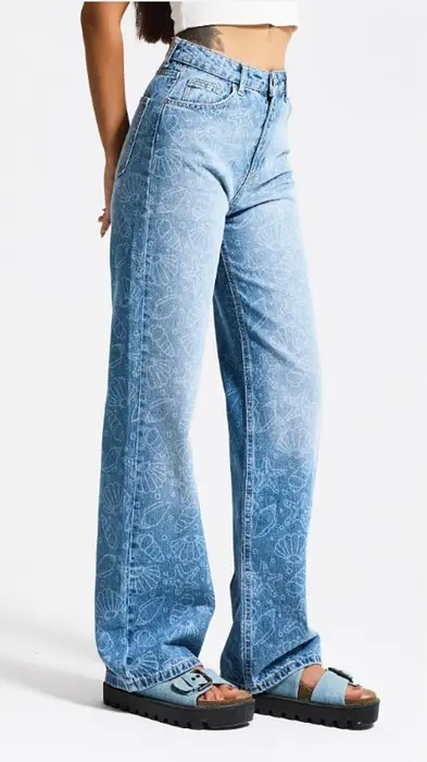 Rezvaya Ефектни памучни дънки - морско дъно | 2