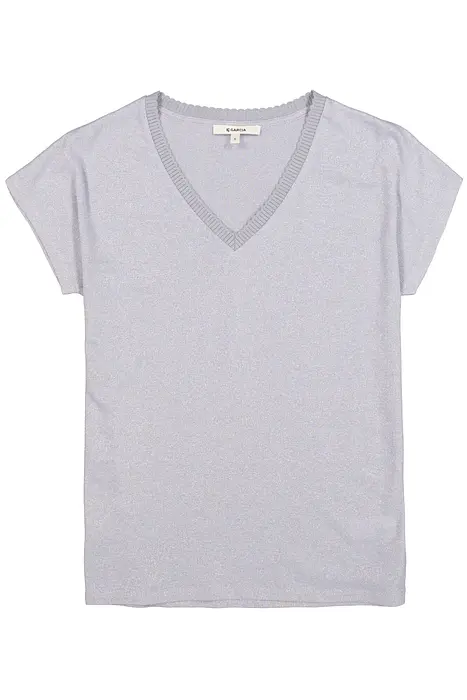 Garcia Светлосиня тениска с блясък