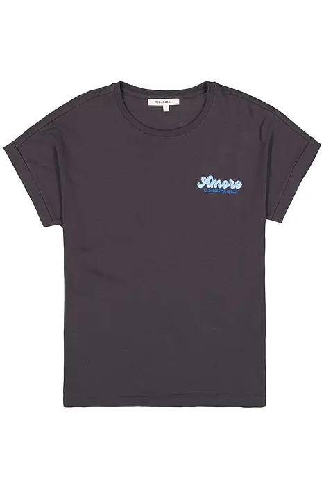 Garcia Тениска с текстов принт