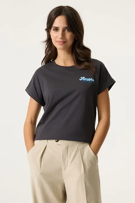 Garcia Тениска с текстов принт | 2