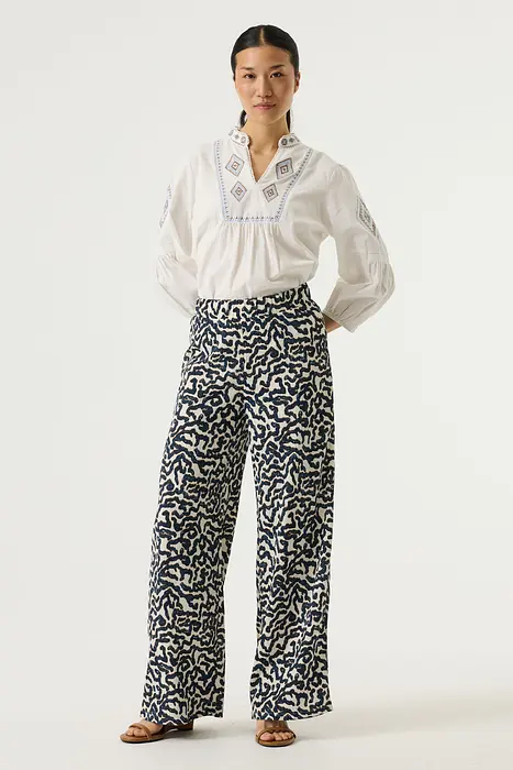 Garcia Дамски панталон с фигурален принт | 2