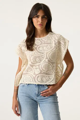 Garcia Дамски Топ | Бял | 2