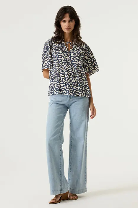 Garcia Женска блуза с цялостен принт | 2