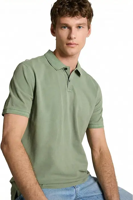 Tom Tailor Поло тениска | Зелена | 2