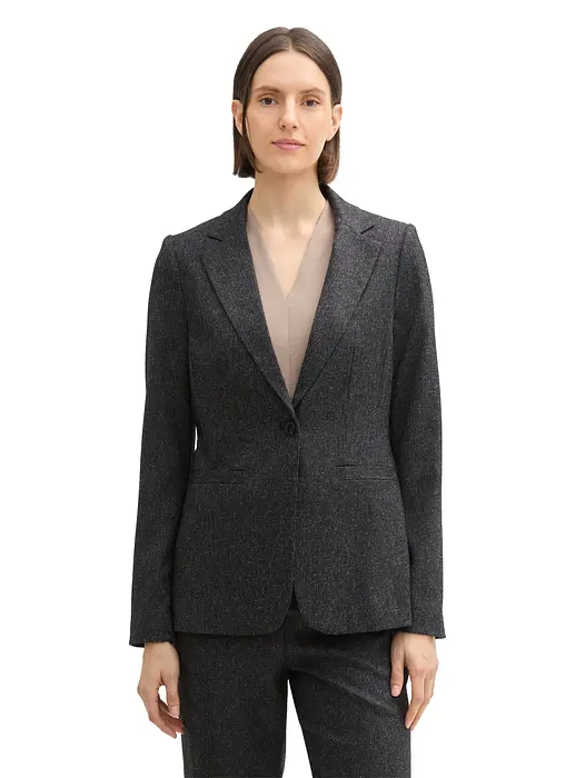 Tom Tailor Блейзър в меланж визия